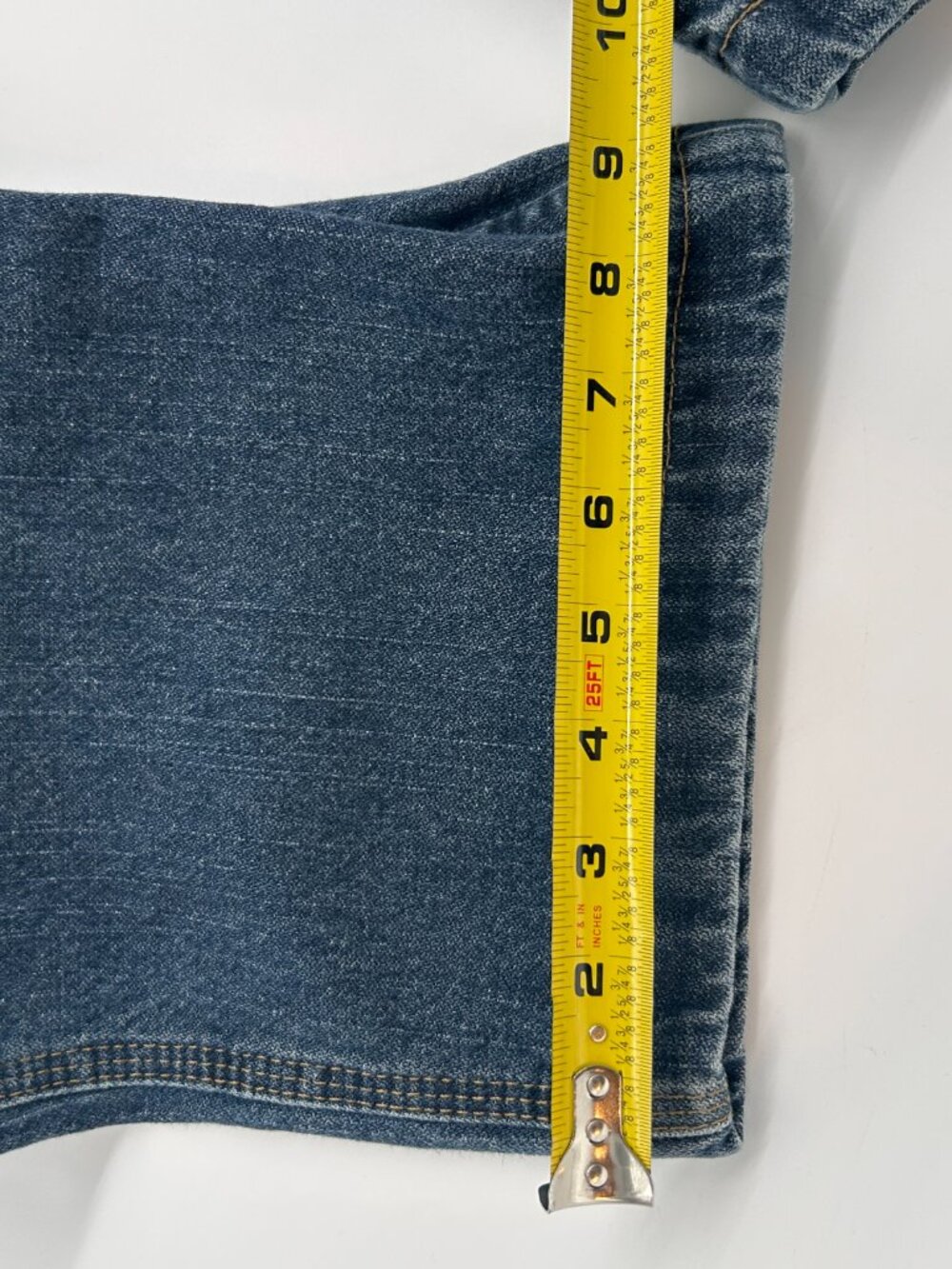 VINTAGE Baggy Jeans Mens 34x30 Blue Carpenter Wide Leg Loose Skater Faded Glory - Picture 4 of 10